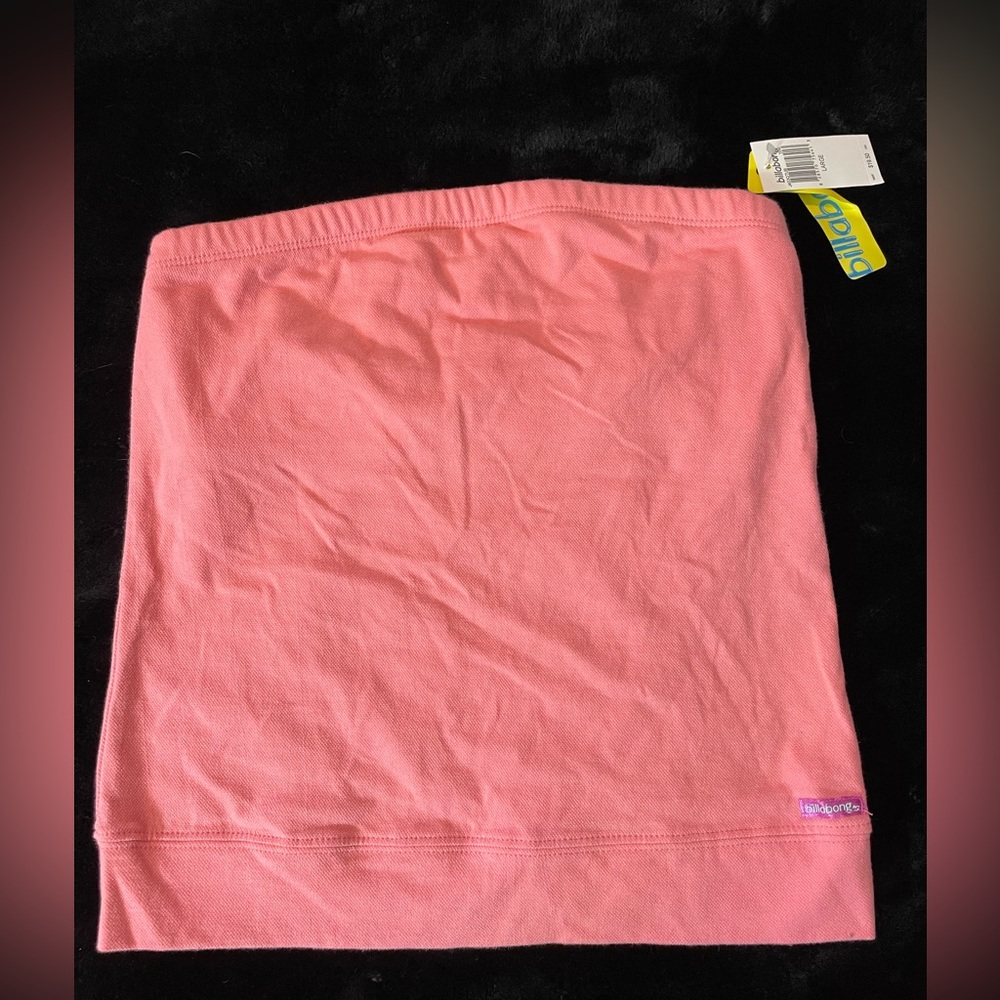 Vintage Y2K billabong coral tube top, NWT, juniors size Large